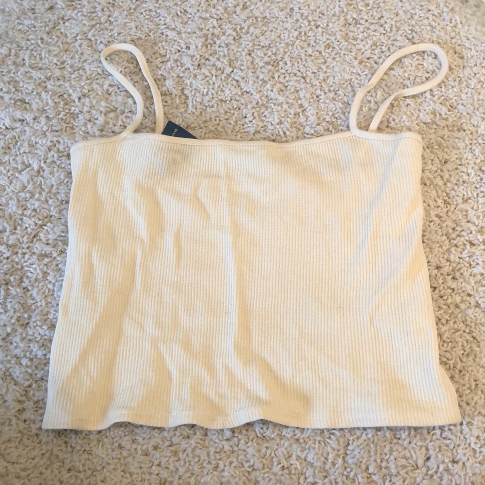 Pale yellow brandy tank top